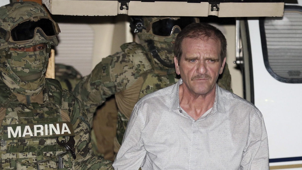 Presentación del "Güero" Palma tras ser detenido en 2016 a su regreso a México