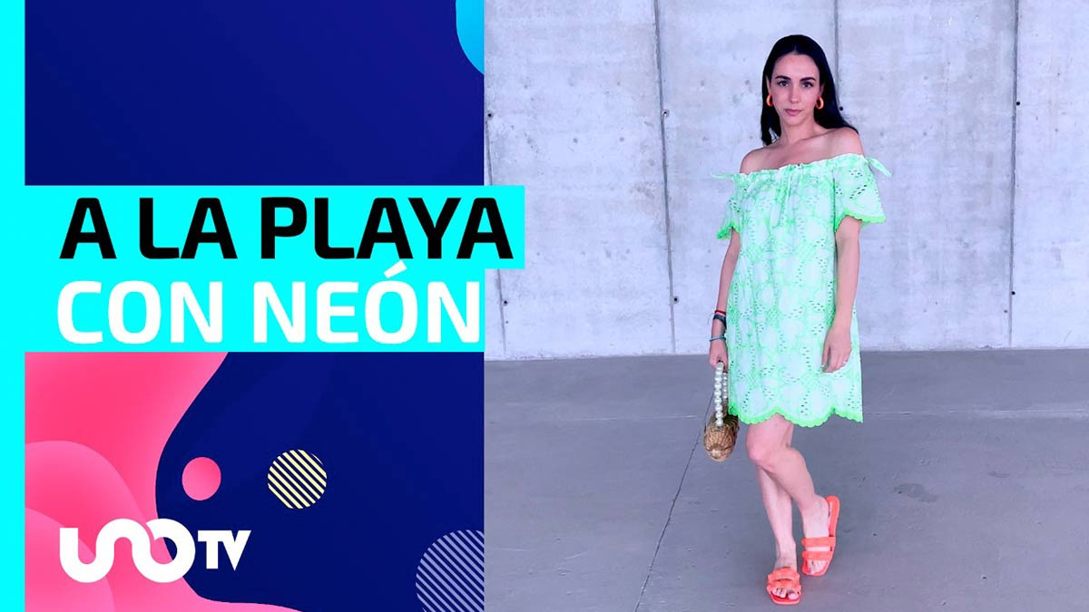 Idea de look para la playa: outfit con colores neón